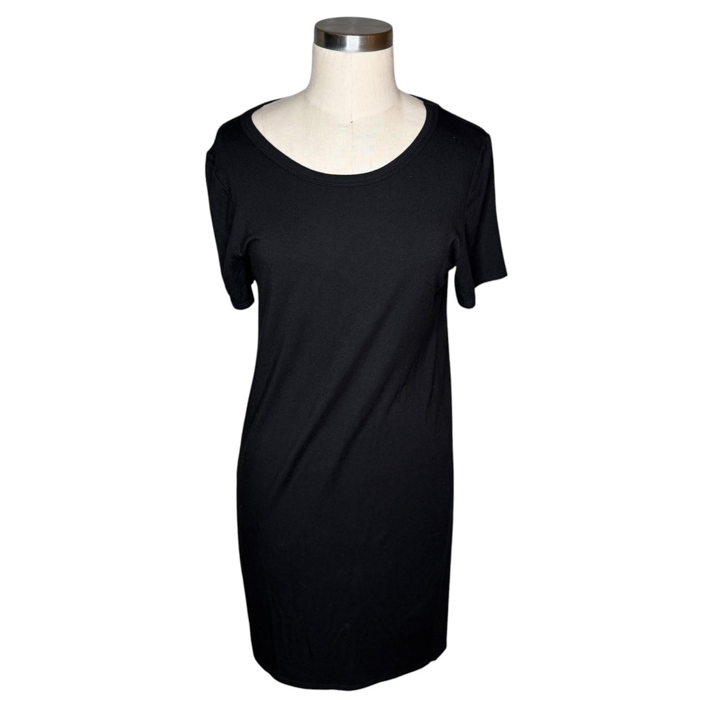 HATCH LAYERS T-Shirt Dress Black Short Sleeve Maternity Women's Medium Pregnancy